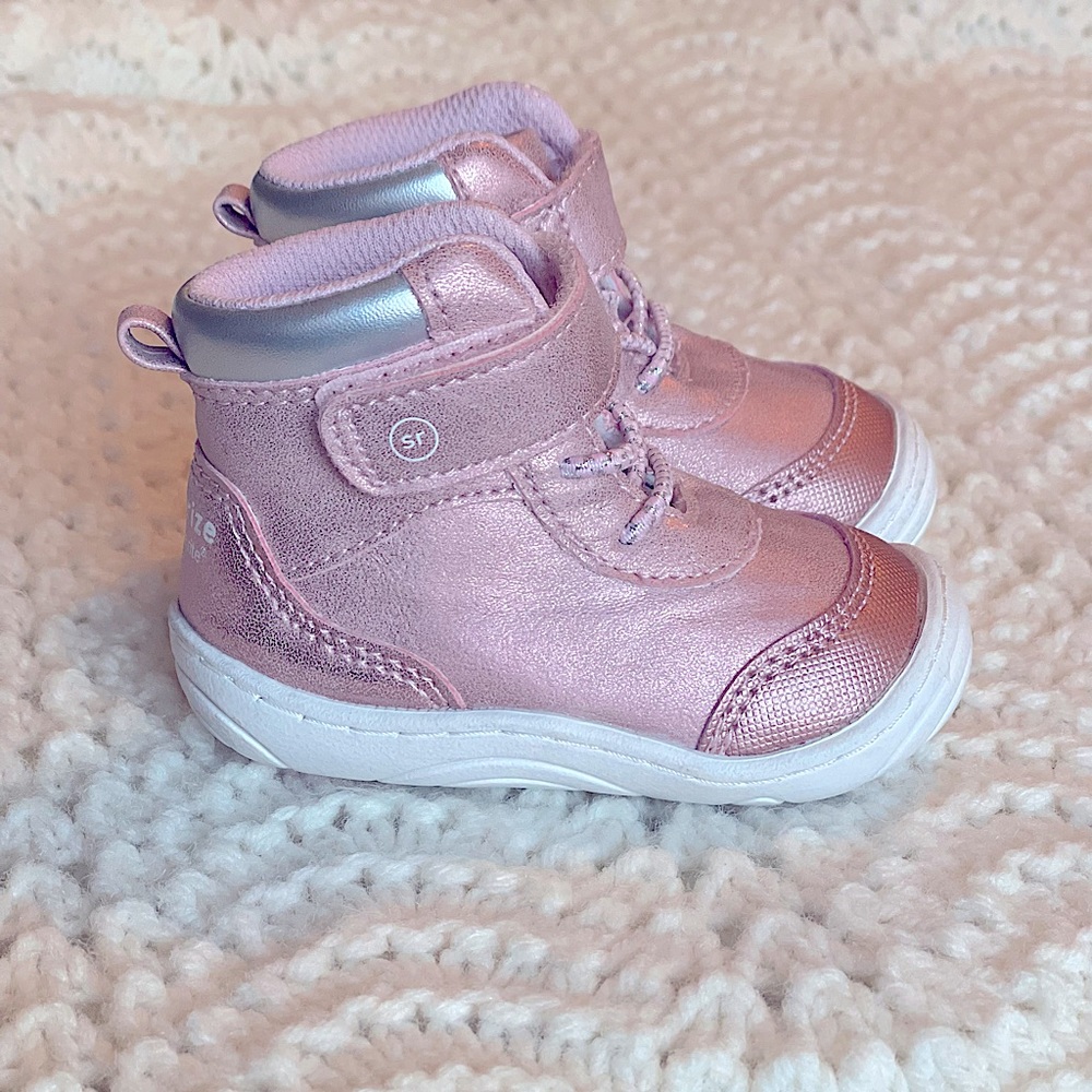 Baby Girl Surprize by Stride Rite High Top Tennis Shoes, Pink, Size 3m